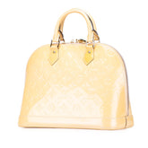 ルイ ヴィトン モノグラム モノグラム ヴェルニ アルマPM ハンドバッグ M90170 デュンヌ ベージュ パテントレザー レディース LOUIS VUITTON 【中古】